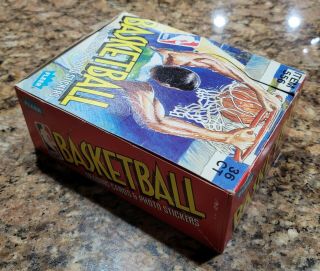 1989 - 1990 FLEER BASKETBALL WAX BOX 36 COUNT RARE HOT 4