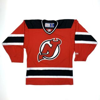 Vintage Adult Jersey Devils Ccm Nhl Hockey Jersey Red S Rare Sports