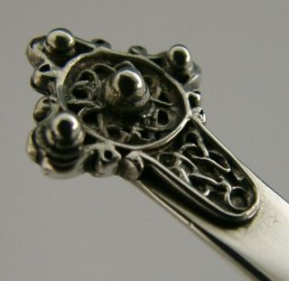 Scottish Provincial Sterling Silver Arts And Crafts Cross Spoon 1969 Shetland