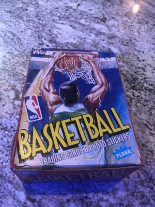 1989 - 1990 Fleer Basketball Wax Box 36 Count Rare Hot