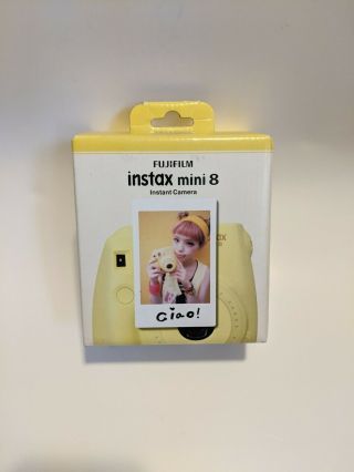 Rare Fuji Fujifilm Instax Mini 8 Honey Yellow Instant Film Camera 2