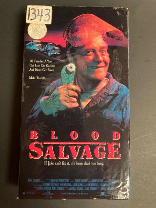 Blood Salvage (vhs,  1990) Lori Birdsong Ray Walston John Saxon Rare