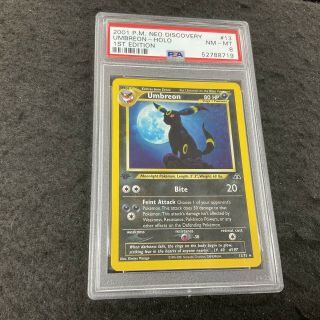 Umbreon 1st Edition Holo 13/75 Psa 8 Nm - Mt 2001 Pokemon Card Neo Discovery