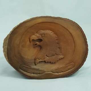 American Eagle Folk Art Hand Carved Wood Durwood Thrusher Tehachapi Ca 1997