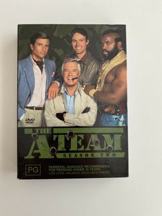 The A - Team Season 2 (6 Disc Dvd Box Set) Region 4 W/ Slipcover Tv Series Rare