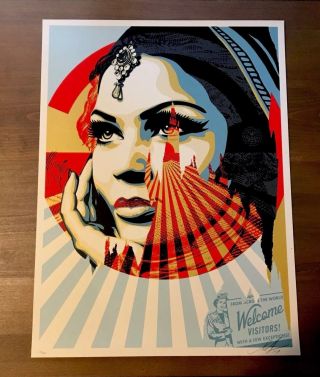 Shepard Fairey Obey Target Exceptions Signed Numbered Screen Print Rare