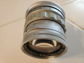 Leica SUMMICRON - M 50mm f/2 Rigid Lens.  Rarely 5