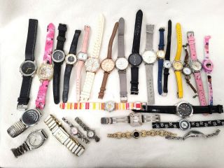 Bundle Of Watches Mixed Designs Spares & Repairs Ascot Red Hearing Citron 505