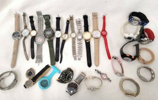 Bundle Of Watches Mixed Designs Spares & Repairs Ravel Montine Lorus 505
