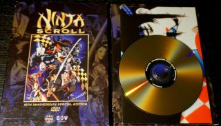 Ninja Scroll (dvd,  2003,  10th Anniversary Special Edition) Rare Anime Manga