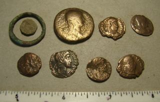 Ancient Roman Empire Coins Artifacts,  Metal Detector Finds