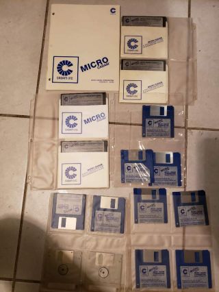 Cadam Micro Software Pc 5.  25 " & 3.  5 " Floppy Disk Rare Vintage