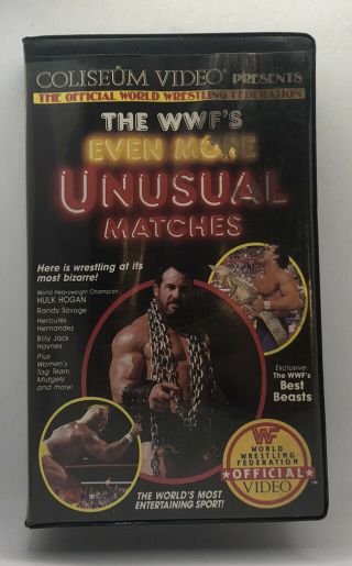 Wwf Even More Unusual Matches Vhs Coliseum Video Tape Wwe Vintage Rare