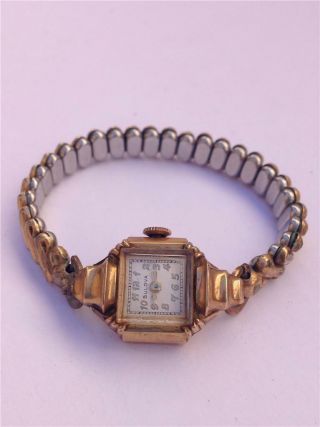 Vintage Bulova 10k Gold Filled 21 Jewels Women 