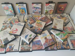 Sega Master System Boxed Game Cartridges - Rare Games - Bulk Listing Save $$$$