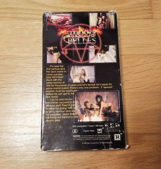 Hell ' s Belles (1995) VHS Rare OOP HTF Cult Sleaze Comedy Horror Orange Tape 2