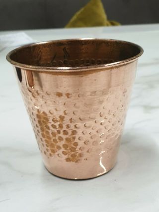Vintage Copper Small Planter Plant Pot