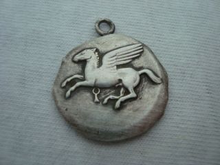 Mobil Oil Hellas 1914 - 1964 Rare Greek Medal Pendant Huguenin Switzerland
