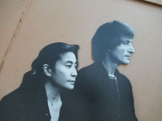 Beatles ULTRA RARE 1980 JOHN LENNON ' DOUBLE FANTASY ' IN - STORE STAND UP DISPLAY 5