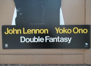 Beatles ULTRA RARE 1980 JOHN LENNON ' DOUBLE FANTASY ' IN - STORE STAND UP DISPLAY 6