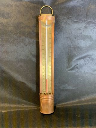 Vintage Antique Sato Keiryoki Copper Candy Thermometer E195