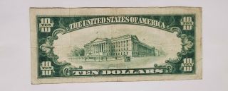 1929 $10 FIRST NATIONAL BANK OF JACKSON KENTUCKY KY CH 9320 TYPE 2 VERY RARE 2