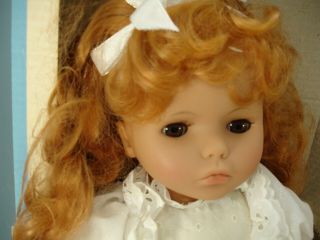 Vintage 1988 Lissi Doll,  German,  18 Inches,  Red Headed,  With Certificate