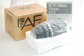 " Rare Near Boxed " Nikon Dc - Nikkor 105mm F/2 D Rf Af M/a Lens 4048