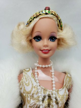 Vintage 1920’s Flapper Barbie Doll Eras Clection 1993 W/o Box Gold Beaded