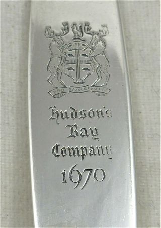 Canadian Oneida Silver Plated Souvenir Spoon For Hudson 
