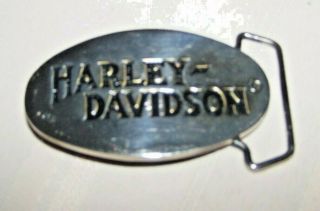 Rare Harley Davidson Belt Buckle Vintage 1983 H - 301 Solid Baron Brass Polished