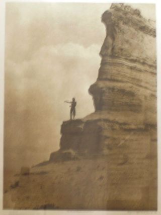 Very Rare Edward S.  Curtis Print " The Offering - San Ildefonso "