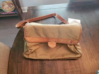 Vintage Hartmann " Duck Bag " Nylon Leather Trim Carry On Overnite Bag - Very Rare