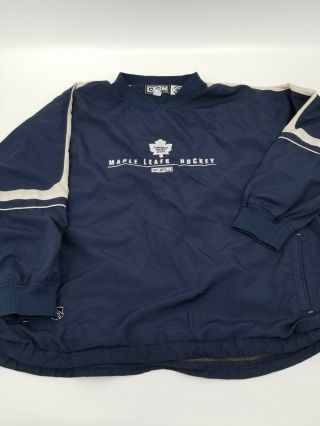 Vintage Toronto Maple Leafs Ccm Center Ice Jacket Throwback 90 