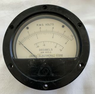 Orion Electronics Vintage Power Decibel Gauge Rms Volts Meter
