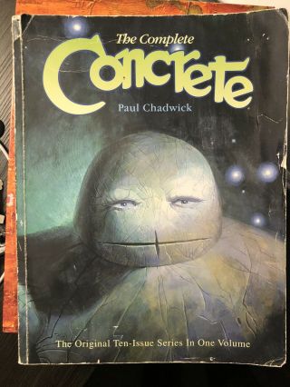 The Complete Concrete Paul Chadwick 1st Print 1994 Oop Rare Tpb Comic