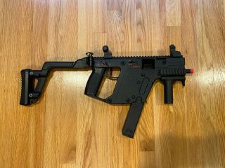 Rare—kriss Vector Full Size Airsoft Gbb Smg By Kwa - Black W/scope And Sling