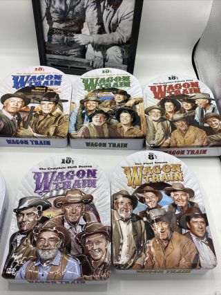 Wagon Train: The Complete Season 1 - 8 (DVD Set Tin Case) RARE W/ Framed Picture 4