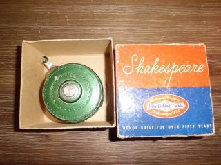 Vintage Shakespeare Silent Tru - Art 1837 Deluxe Automatic Fly Reel - Usa W/ Box