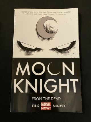 Moon Knight " From The Dead " Volume 1 Marvel Comics Tpb Rare