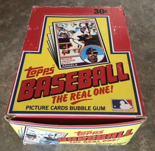 1983 Topps Baseball Wax Box 36 Packs Rare Vintage Gwynn