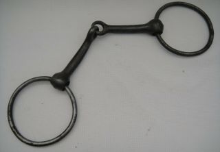 Antique North & Judd Anchor Mark Loose O - Ring Snaffle Bit - 5 - 1/2 " Mouthpiece