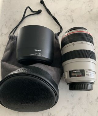 Rarely Canon Ef 70 - 300mm F/4 - 5.  6l Is Usm Lens In Perfect
