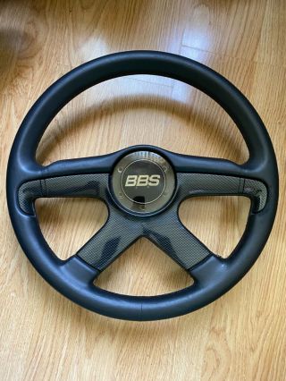 Bbs Italvolanti Steering Wheel Rare Carbon Vw Audi Momo Nardi Golf Gti Polo Horn