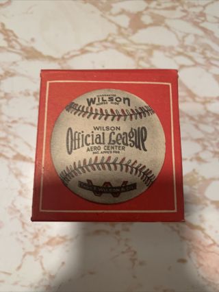 Tew Thos.  E.  Wilson Official League Baseball Ball Rare Vintage