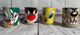 Looney Tunes Vintage 1998 Gibson Mugs Set Of 4 Warner Bros