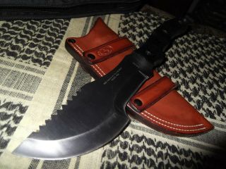 Rare Custom Wsk Raven Tracker Knife Red Scorpion Six Blades R.  Holloman Sheath