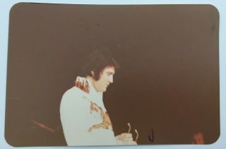 Elvis Presley Rare Vintage Kodak Photo Indianapolis Oct 5,  1974 Stamped Authtntic