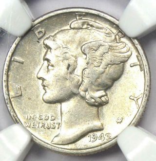1942/1 Mercury Dime 10c - Certified Ngc Xf45 (ef45) - Rare Overdate Variety Coin