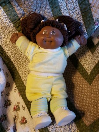 1978 - 1982 Cabbage Patch Kids African American Baby Girl Doll Xavier Roberts